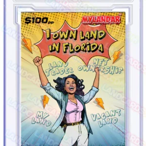 Mylandar - Warrior Comic Card Lady Cheering - Land Trading Card -DWW